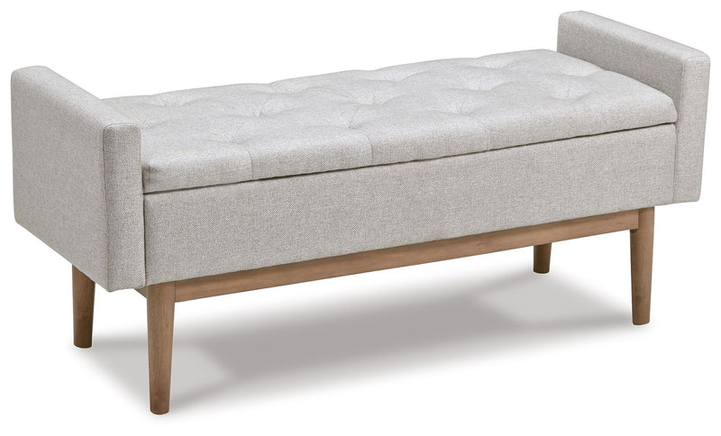 Briarson - Storage Bench - Beige / Brown