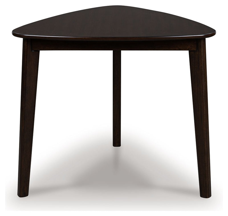 Shorbyn - Triangle Dining Room Table - Merlot