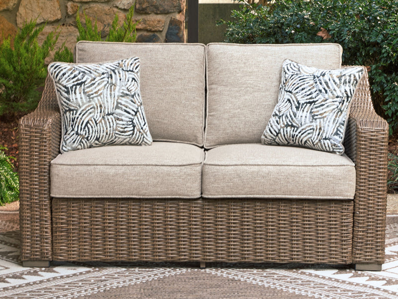 Laguna Heights - Loveseat With Cushion - Beige
