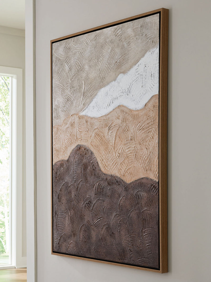 Fanthorne - Wall Art - Tan / Brown / White