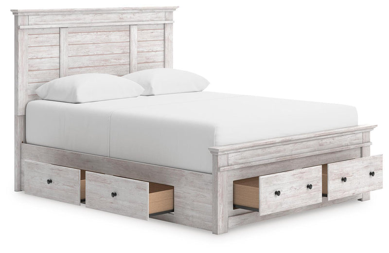 Makidern - Panel Storage Bed