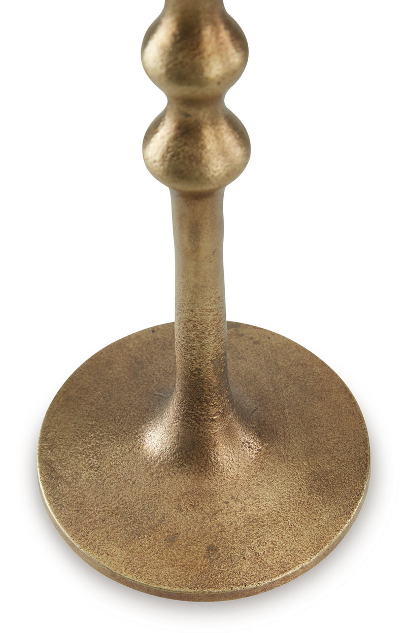 Larwick - Candle Holder Set (Set of 2) - Antique Brass Finish