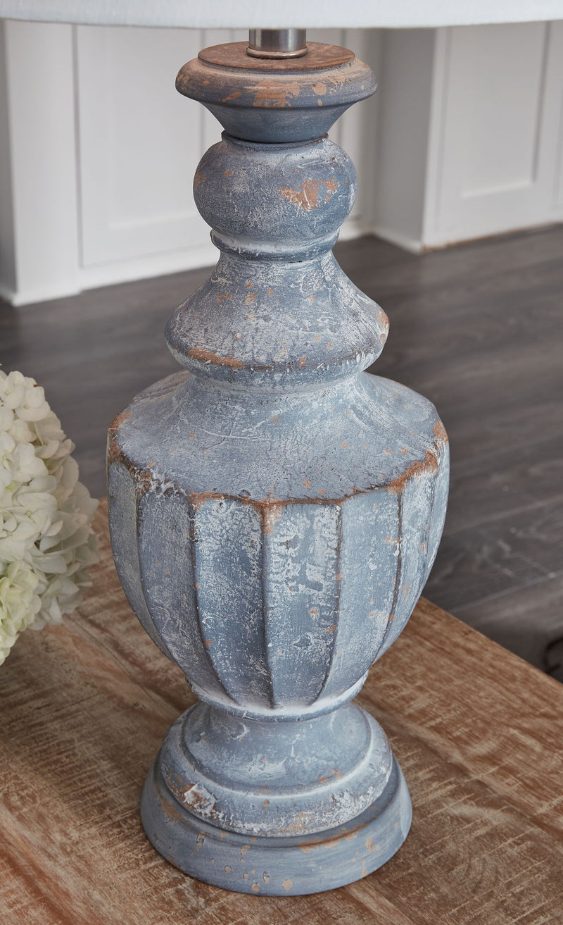 Cylerick - Terracotta Table Lamp - Antique Blue