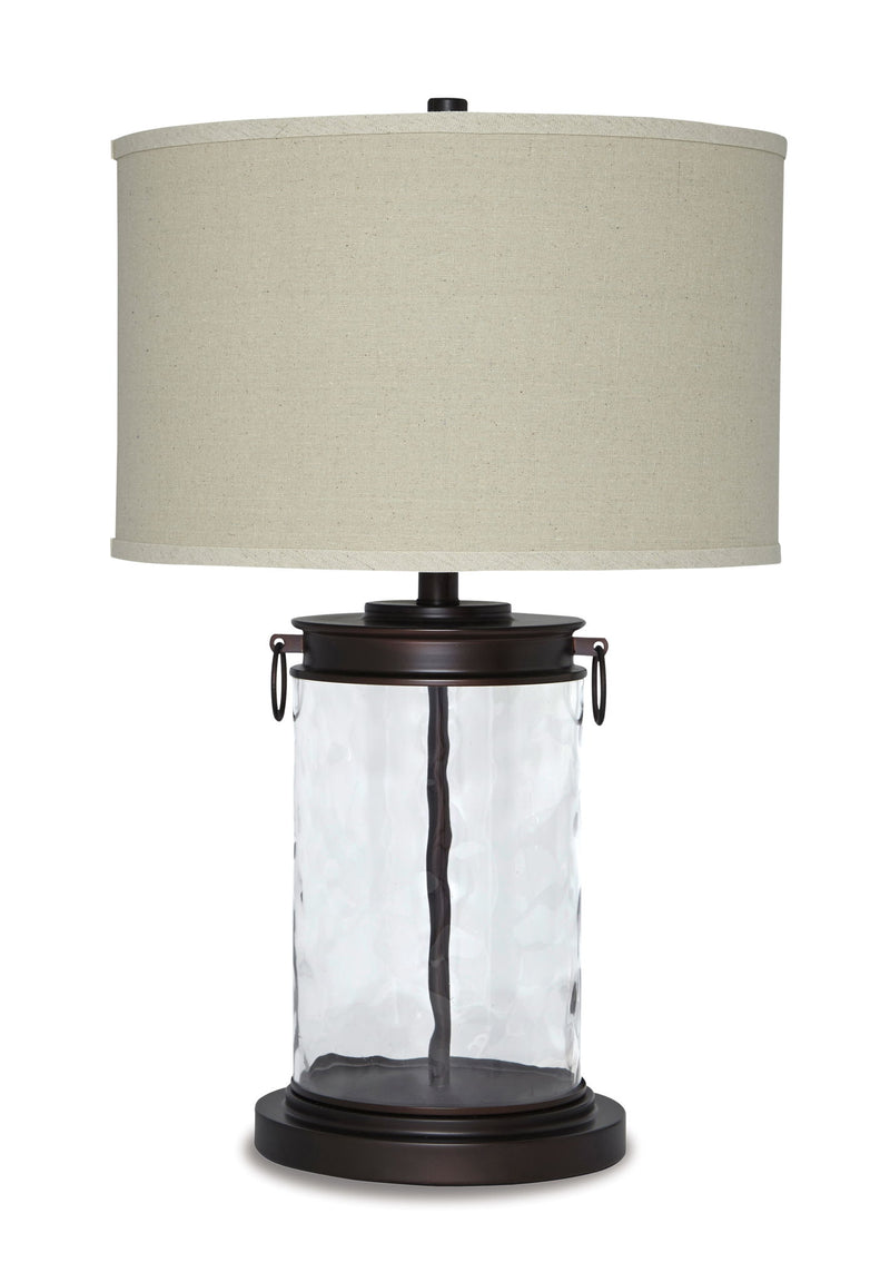 Tailynn - Glass Table Lamp  - Clear / Bronze Finish