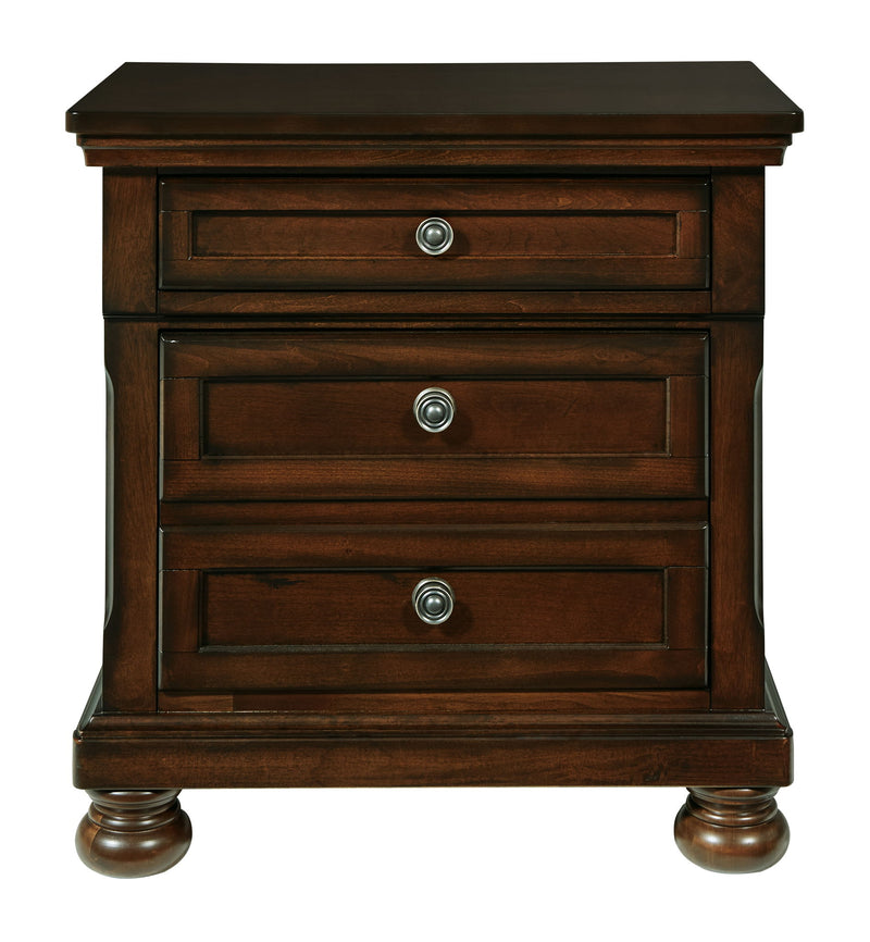 Porter - Two Drawer Night Stand - Dark Brown