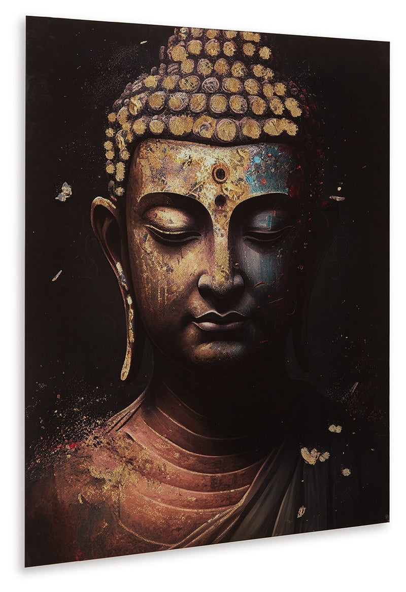 Caymoore - Wall Art - Black / Gold Finish