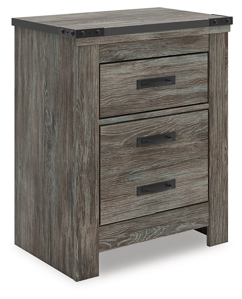 Frandern - Two Drawer Night Stand - Gray