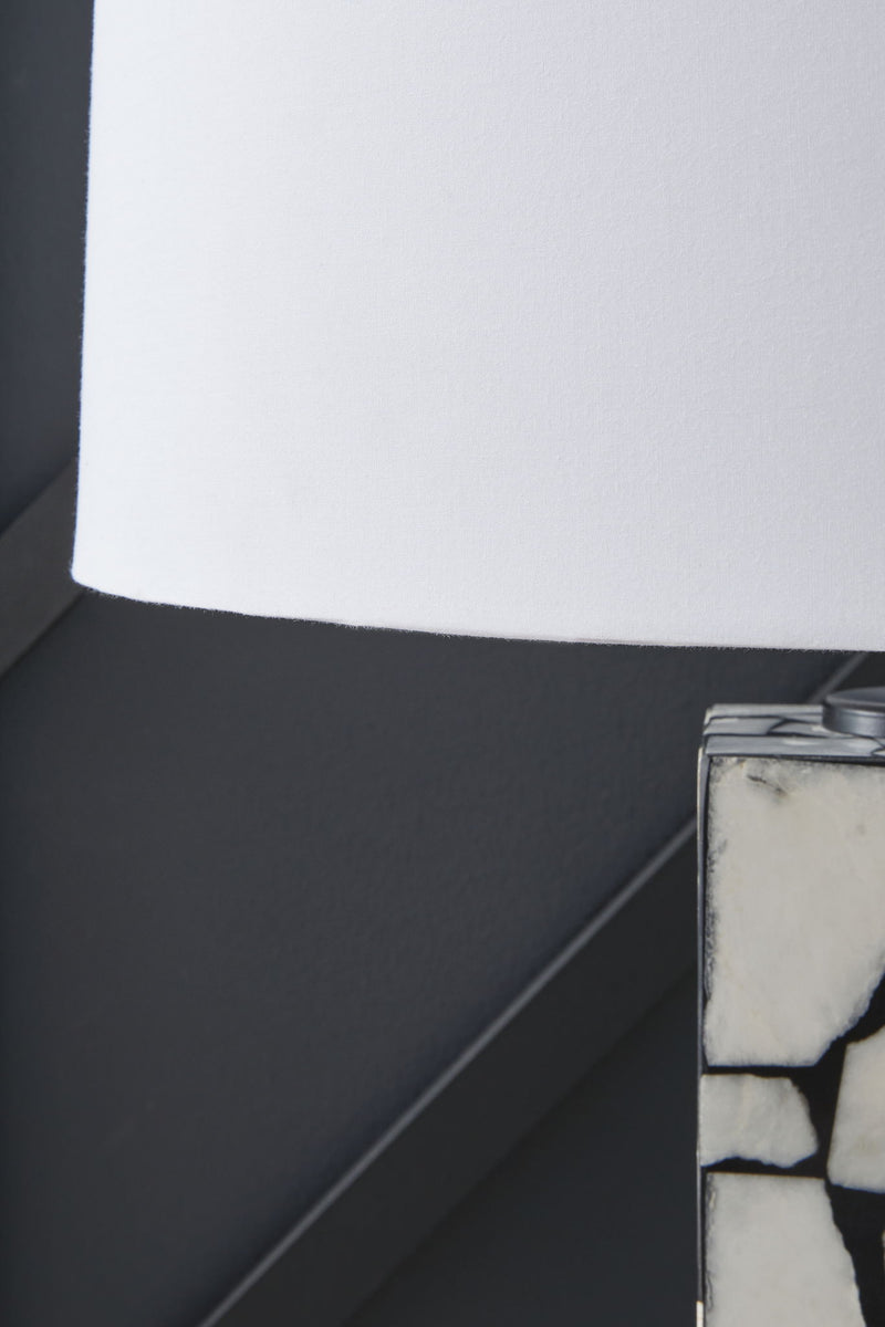 Macaria - Marble Table Lamp - White / Black