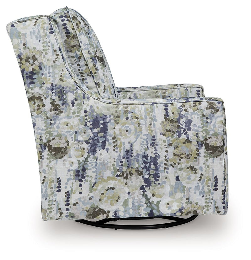 Dustinford - Swivel Glider Accent Chair - Multi
