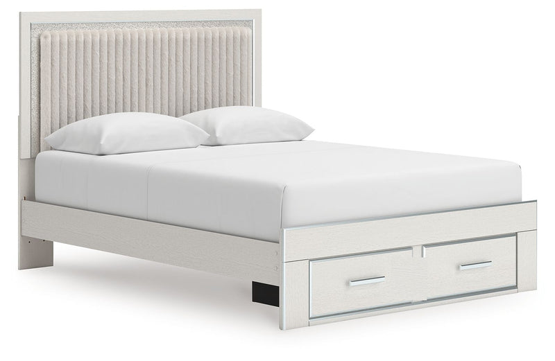Zuraleus - Upholstered Panel Platform Storage Bed