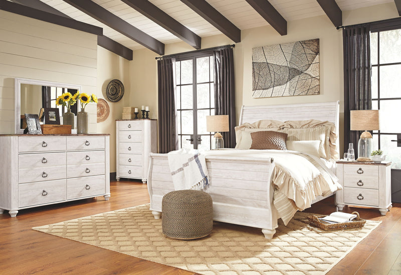 Willowton - Sleigh Bedroom Set