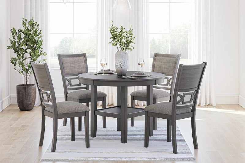 Wrenning - Dining Room Table Set (Set of 5) - Gray