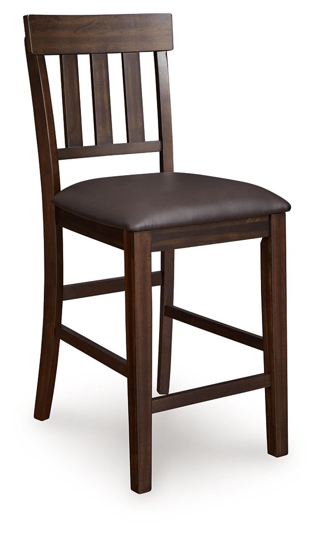 Haddigan - Upholstered Barstool (Set of 2) - Dark Brown
