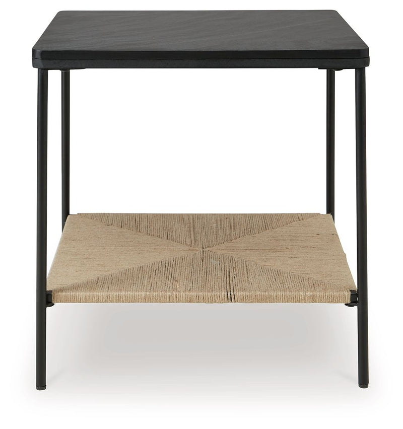 Minrich - Accent Table - Black / Natural