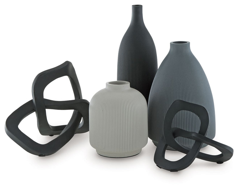 Leithick - Accessory Set (Set of 5) - Black / Tan / Gray