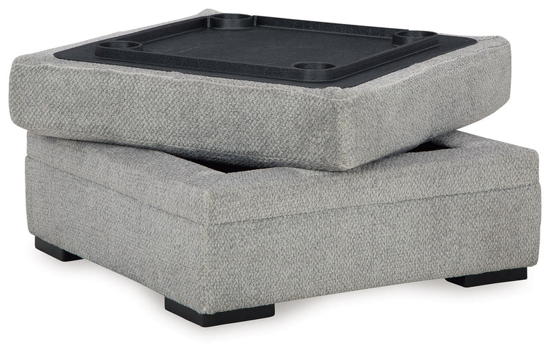 Casselbury - Ottoman With Storage - Cement