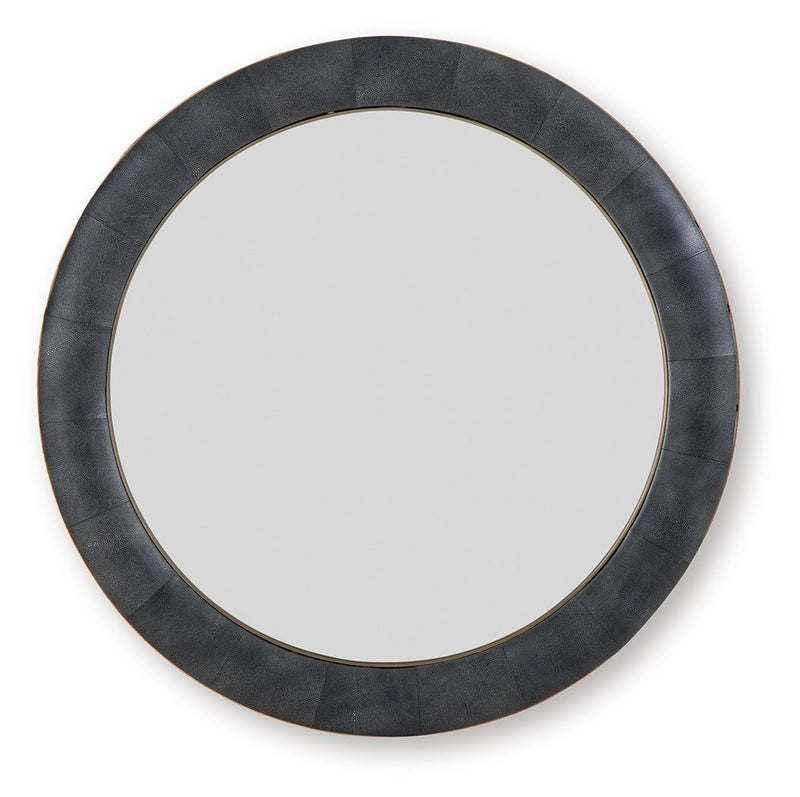Corinsworth - Accent Mirror - Charcoal / Brass Finish