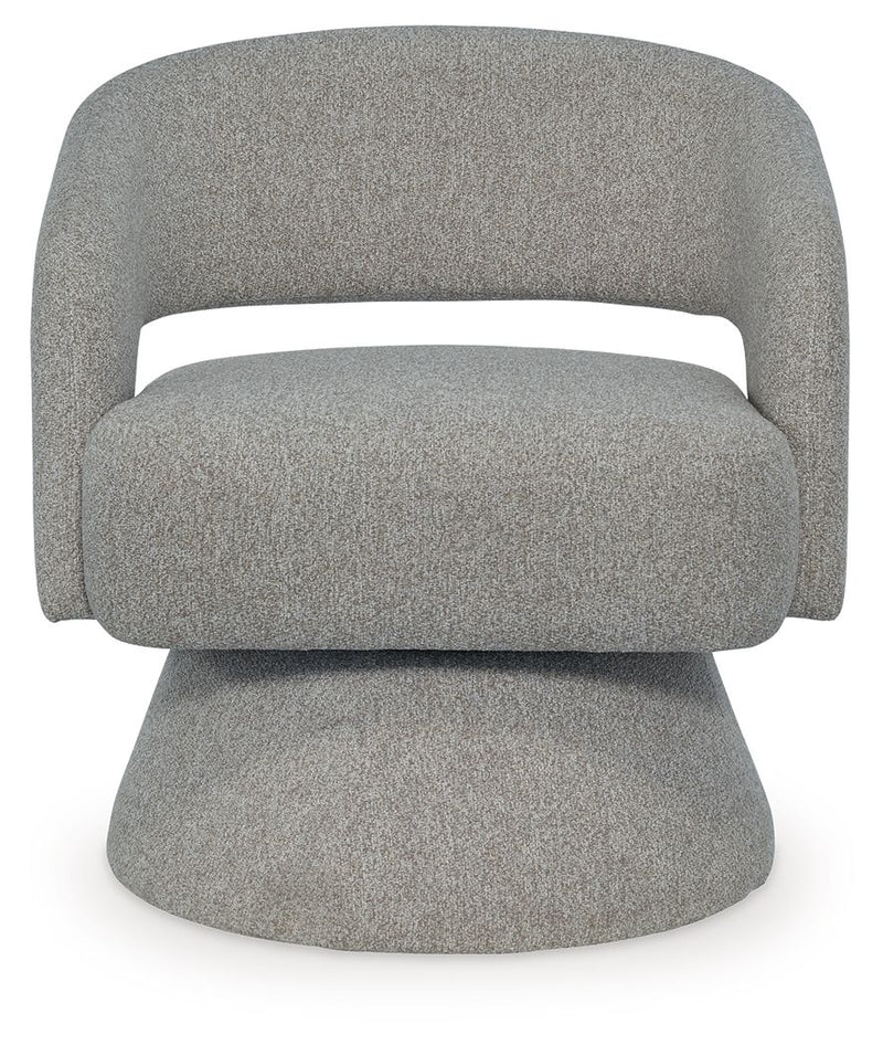 Nashkins - Swivel Accent Chair - Pebble