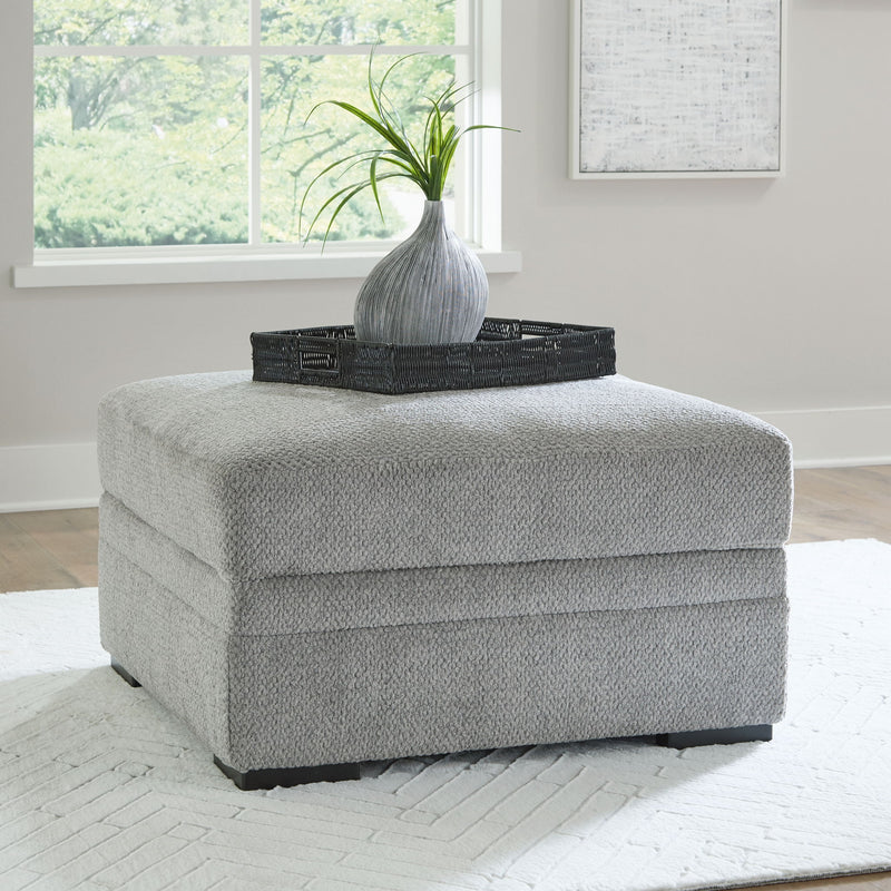 Casselbury - Ottoman With Storage - Cement