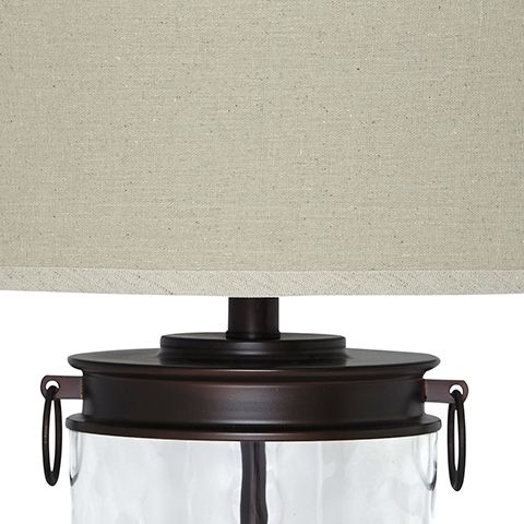 Tailynn - Glass Table Lamp  - Clear / Bronze Finish